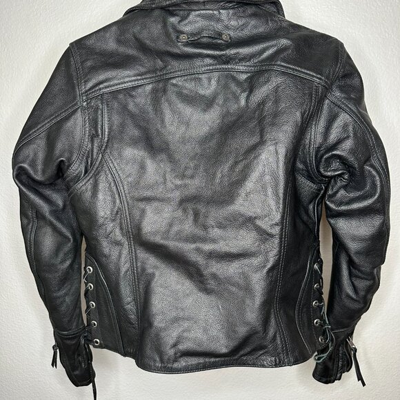 Vintage Motorcycle Leather Jacket - Picture 2 of 14